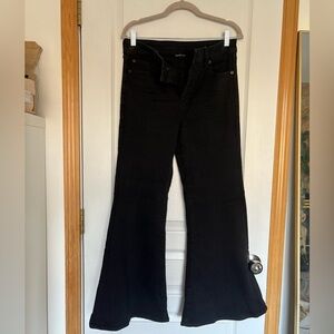 American Eagle Outfitters Women's Festival Flare Black Jeans